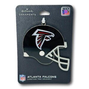 Hallmark Atlanta Falcons Christmas Ornament Metal Football Helmet Holiday